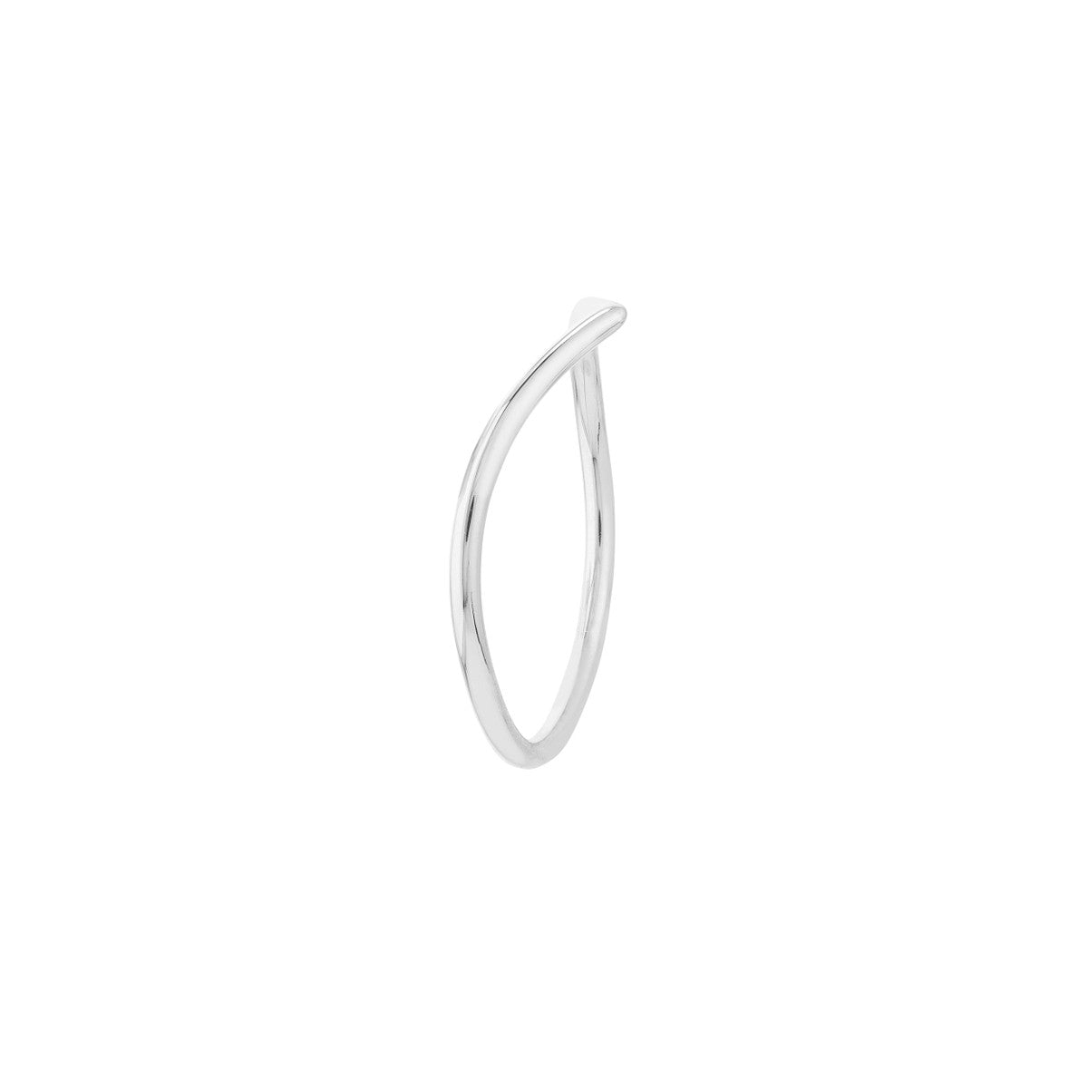 14K White Gold Chevron Ring
